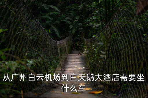 從廣州白云機場到白天鵝大酒店需要坐什么車
