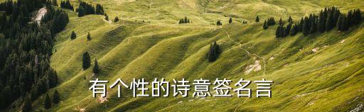 詩(shī)句簽名，詩(shī)句最傷感的個(gè)性簽名