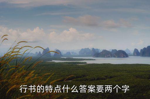 行書(shū)的特點(diǎn)什么答案要兩個(gè)字