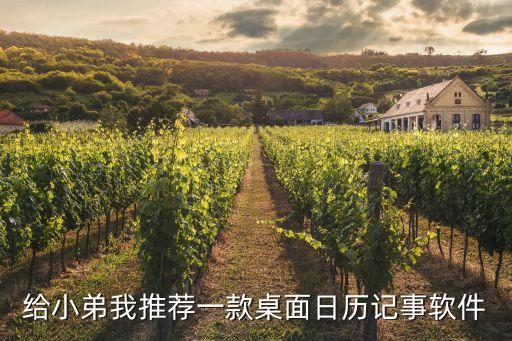 給小弟我推薦一款桌面日歷記事軟件