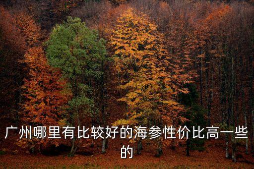 廣州哪里有比較好的海參性價(jià)比高一些的