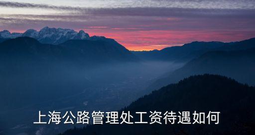 上海公路管理處工資待遇如何