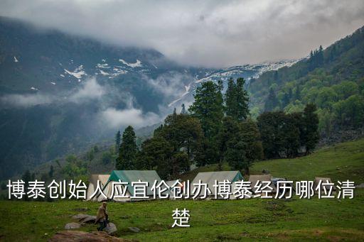博泰創始人應宜倫創辦博泰經歷哪位清楚