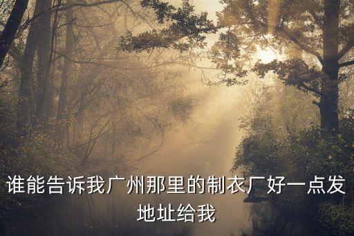 廣州市魅影姑娘服飾有限公司，廣州服裝廠 賣男女時裝的介紹一些
