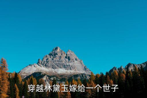 紅樓皆浮云，穿越林黛玉嫁給一個世子