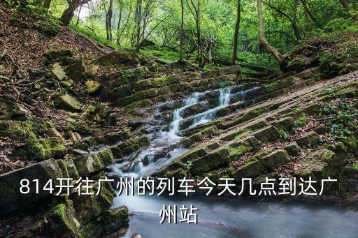 814開往廣州的列車今天幾點到達廣州站