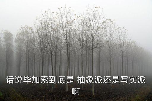 畢加索是抽象派嗎，著名畫家畢加索屬于哪個派的畫家