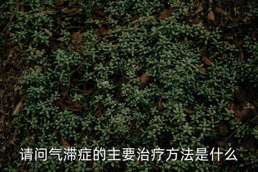 請問氣滯癥的主要治療方法是什么