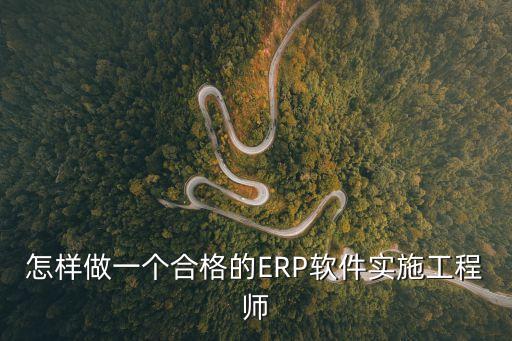 怎樣做一個合格的ERP軟件實施工程師