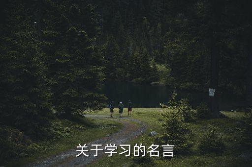 關于學習的名言