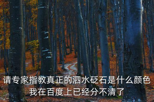 請專家指教真正的泗水砭石是什么顏色我在百度上已經分不清了