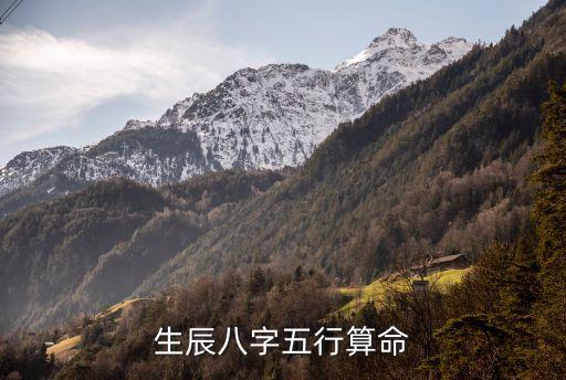 算命五行，生辰八字算五行