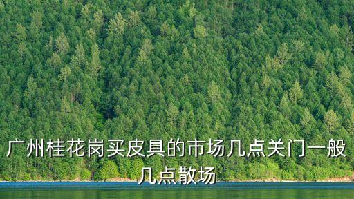 廣州桂花崗包包批發(fā)市場幾點(diǎn)關(guān)門，廣州桂花崗買皮具的市場幾點(diǎn)關(guān)門一般幾點(diǎn)散場