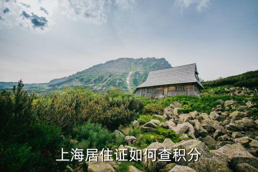 上海市積分在那查詢，上海居住證如何查積分
