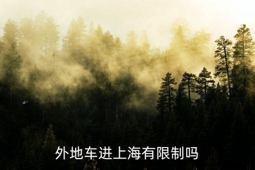 上海市太原路外地車可以進嗎，上海限制外來車輛進入嗎