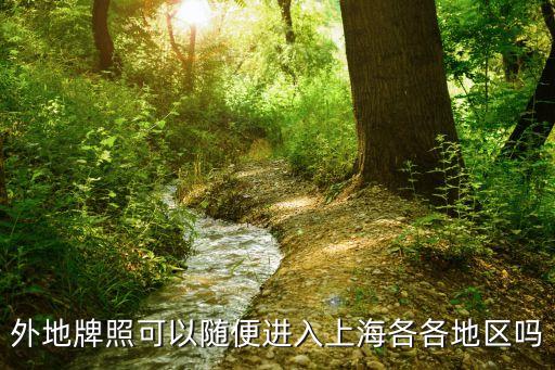渝f車牌能進上海市區嗎，外地牌照可以隨便進入上海各各地區嗎