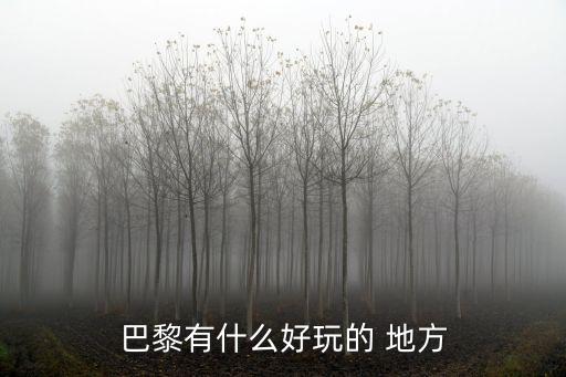巴黎有什么好玩的 地方
