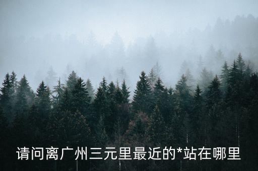 廣州市三元里**，我想問問廣州市三元里大道是否有個協同醫院