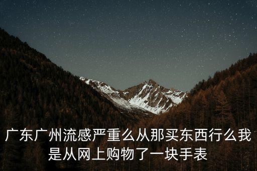 廣州實時*嚴不嚴重，廣東廣州流感嚴重么從那買東西行么我是從網(wǎng)上購物了一塊手表