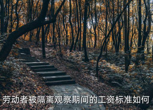 勞動者被隔離觀察期間的工資標準如何