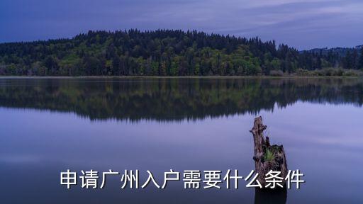 廣州三區(qū)落戶有何條，申請廣州入戶需要什么條件