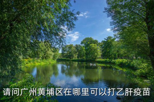 廣州黃埔哪里可以打第一針疫苗呢，請問廣州黃埔區在哪里可以打乙肝疫苗