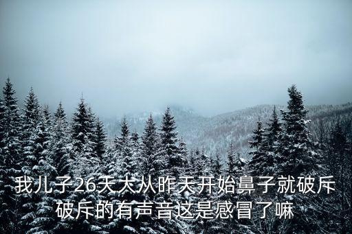 響鼻，3歲小孩鼻腔有聲音是怎么回事