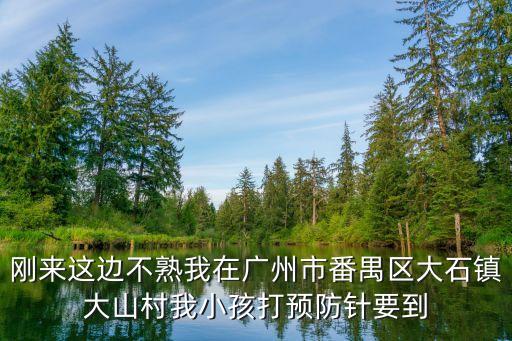 剛來這邊不熟我在廣州市番禺區(qū)大石鎮(zhèn)大山村我小孩打預防針要到