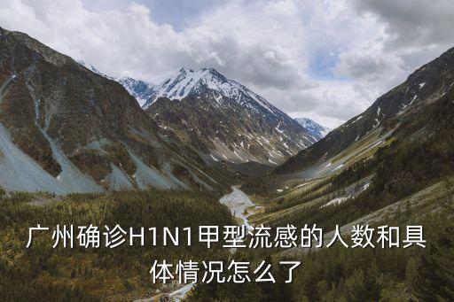 廣州確診H1N1甲型流感的人數(shù)和具體情況怎么了