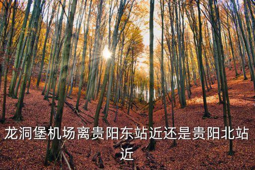 龍洞堡機場離貴陽東站近還是貴陽北站近