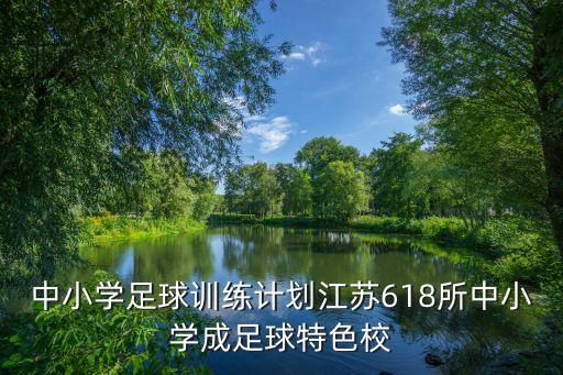 中小學足球訓練計劃江蘇618所中小學成足球特色校