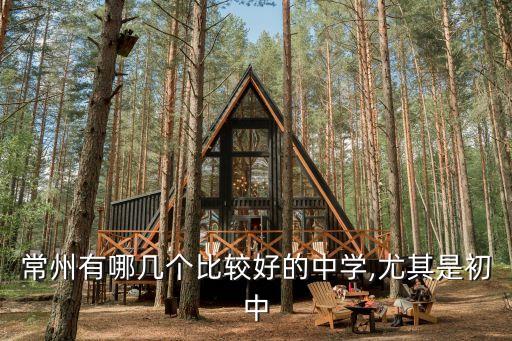常州有哪幾個(gè)比較好的中學(xué),尤其是初中