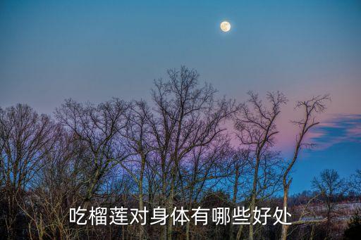 吃榴蓮的好處，吃榴蓮對(duì)身體有哪些好處