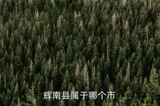 輝南縣屬于哪個市