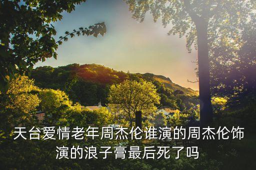  天臺愛情老年周杰倫誰演的周杰倫飾演的浪子膏最后死了嗎