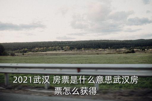 房票是什么意思,買房大票是什么意思?