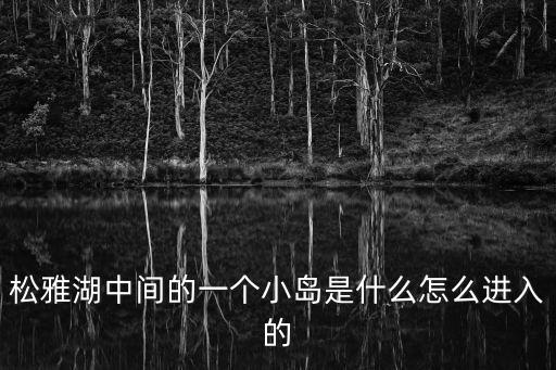 松雅湖中間的一個(gè)小島是什么怎么進(jìn)入的