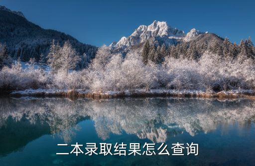 二本錄取結果查詢,高考錄取結果怎么查?可以通過校方網站查詢