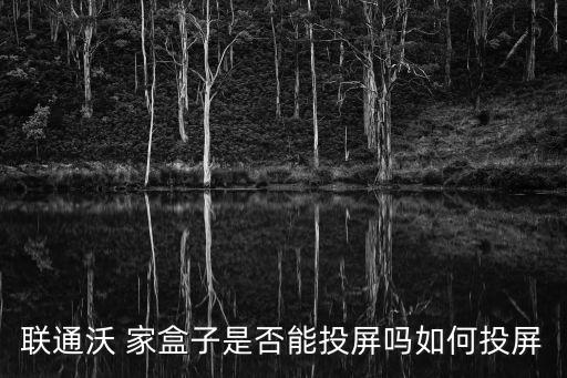 聯通沃 家盒子是否能投屏嗎如何投屏