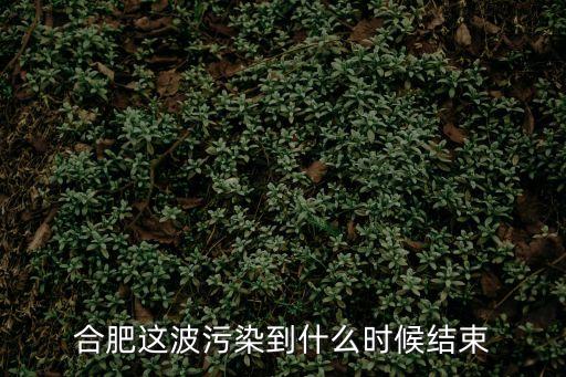 合肥這波污染到什么時候結(jié)束