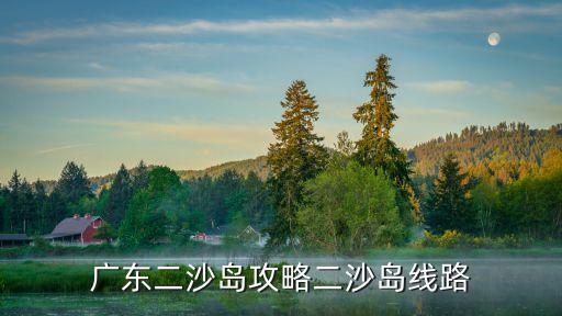廣東二沙島攻略二沙島線路