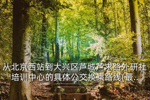 從北京西站到大興區蘆城蘆求路外研社培訓中心的具體公交換乘路線(最...