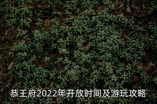 恭王府2022年開放時(shí)間及游玩攻略
