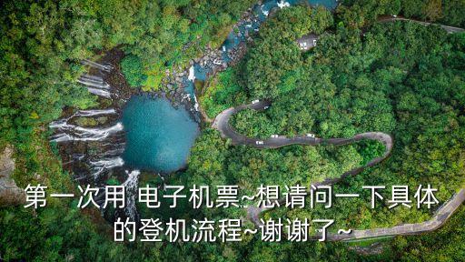 第一次用 電子機票~想請問一下具體的登機流程~謝謝了~