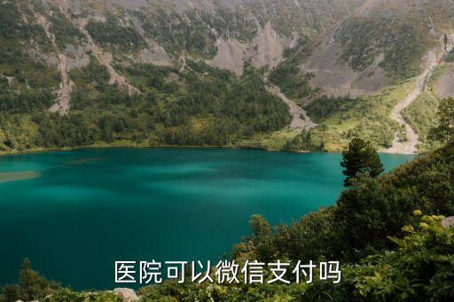 醫院可以微信支付嗎