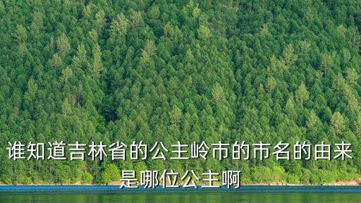 公主嶺屬于哪個市,長春公主嶺市屬于吉林省長春市代管縣級市