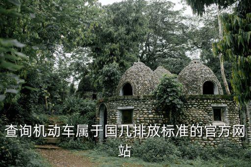 查詢機動車屬于國幾排放標(biāo)準(zhǔn)的官方網(wǎng)站