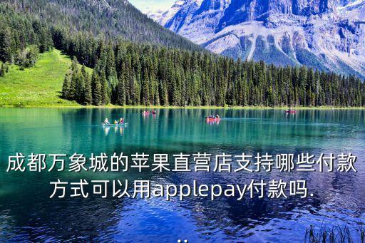 成都萬象城的蘋果直營店支持哪些付款方式可以用applepay付款嗎...