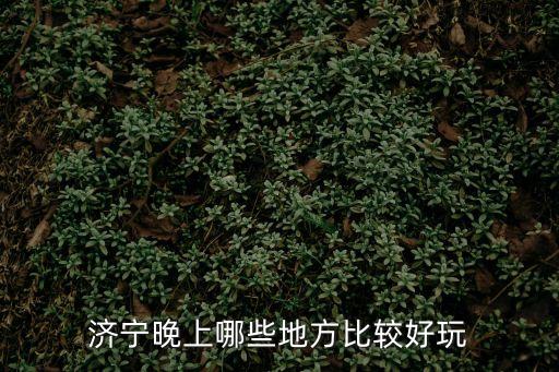濟寧晚上哪些地方比較好玩