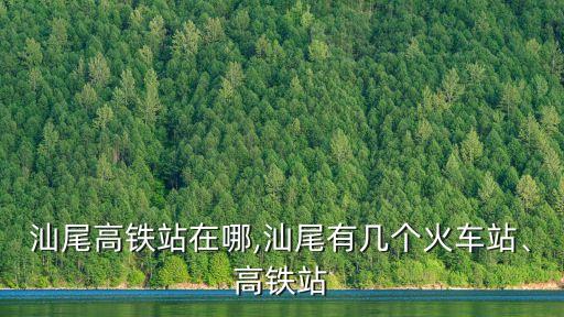 汕尾高鐵站在哪,汕尾有幾個火車站、高鐵站